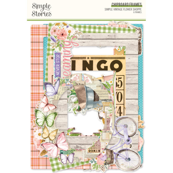 Simple Stories Simple Vintage Flower Shoppe Chipboard Frames