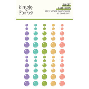 Simple Stories Simple Vintage Flower Shoppe Glossy Enamel Dots