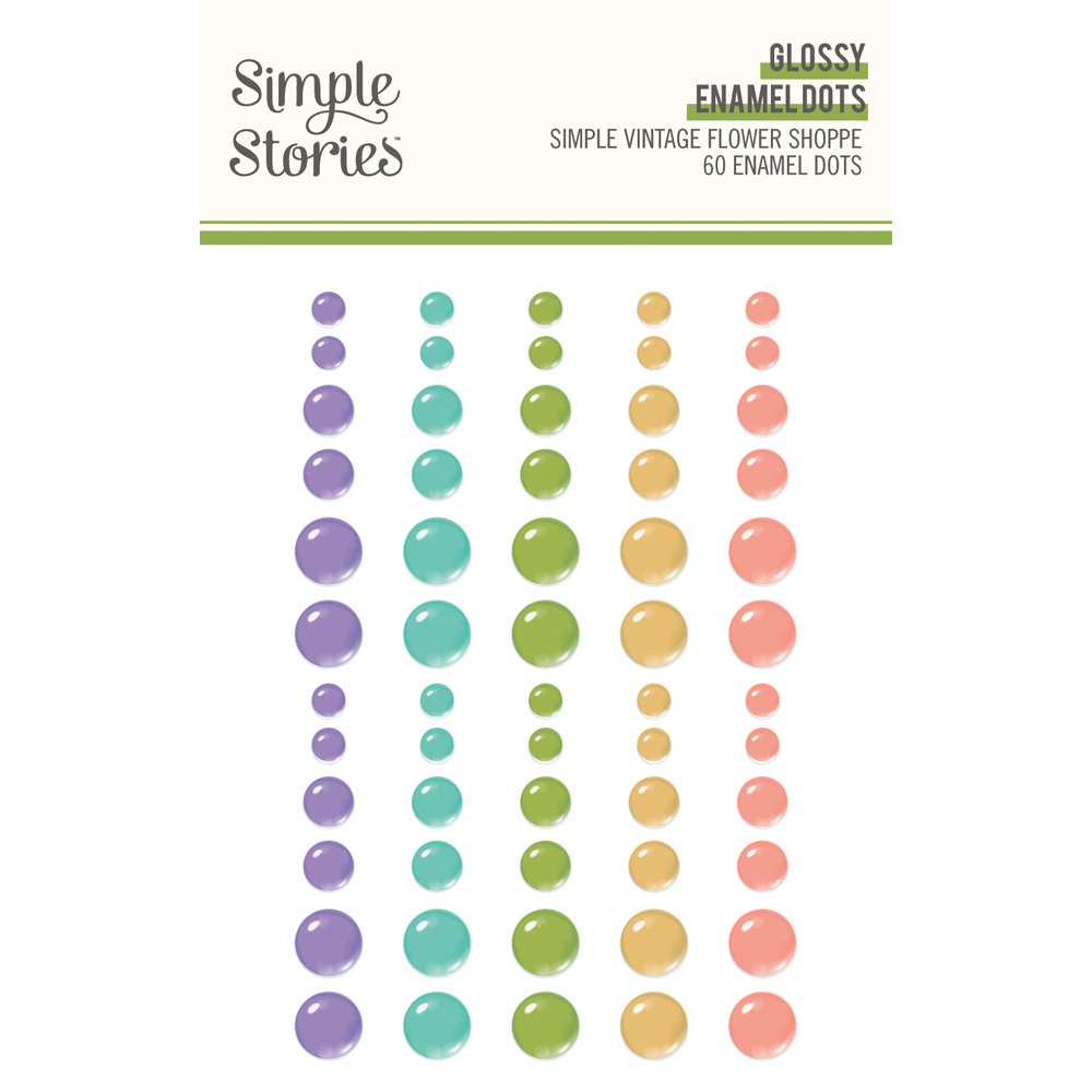 Simple Stories Simple Vintage Flower Shoppe Glossy Enamel Dots