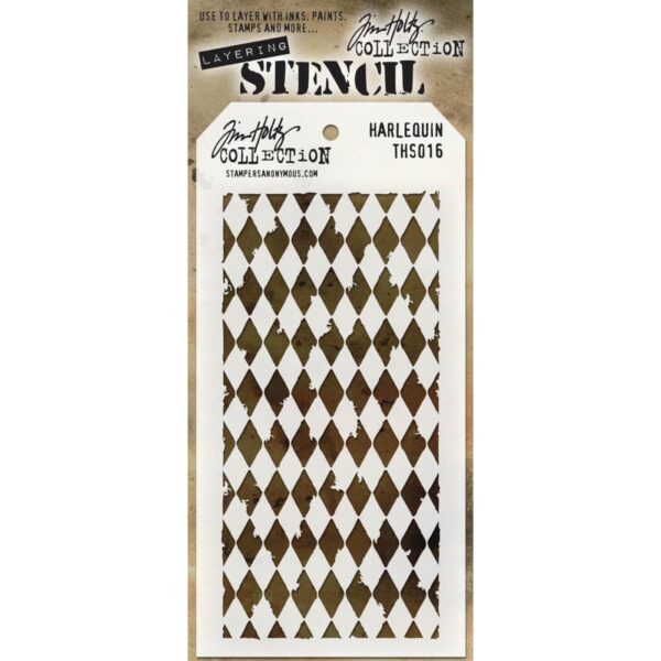 SA TIM HOLTZ LAYERING STENCIL HARLEQUIN
