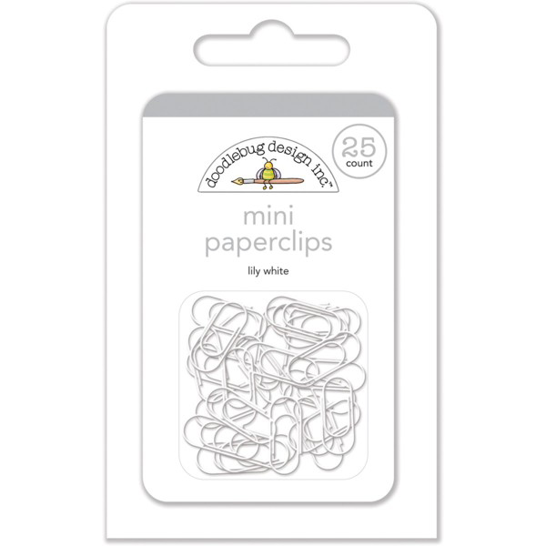 DOODLEBUG MINI PAPERCLIPS WHITE