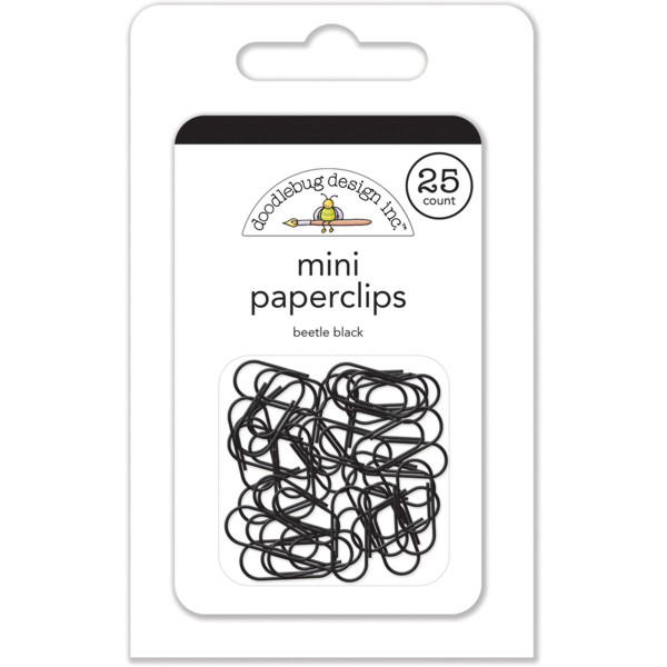 DOODLEBUG MINI PAPERCLIPS BEETLE BLACK