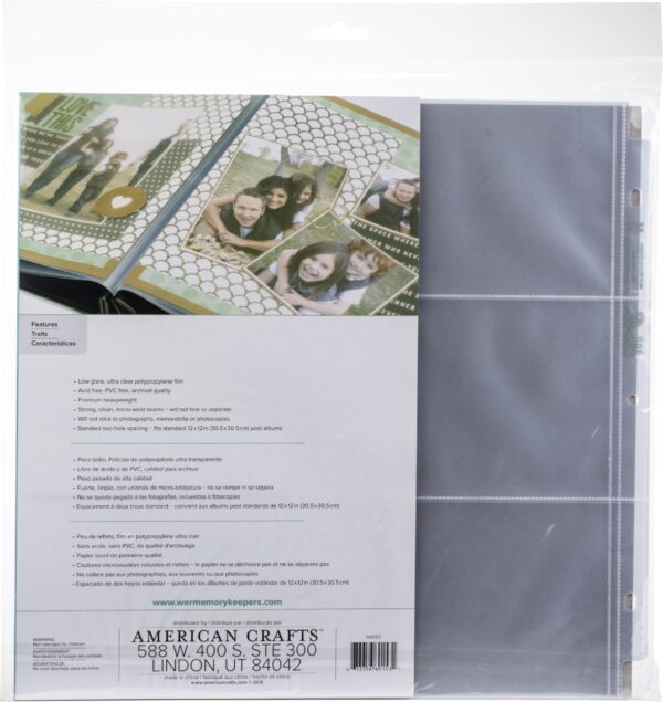 We R MAKERS RING SLEEVE 12X12 6-6X4 10 PACK PROTECTORS