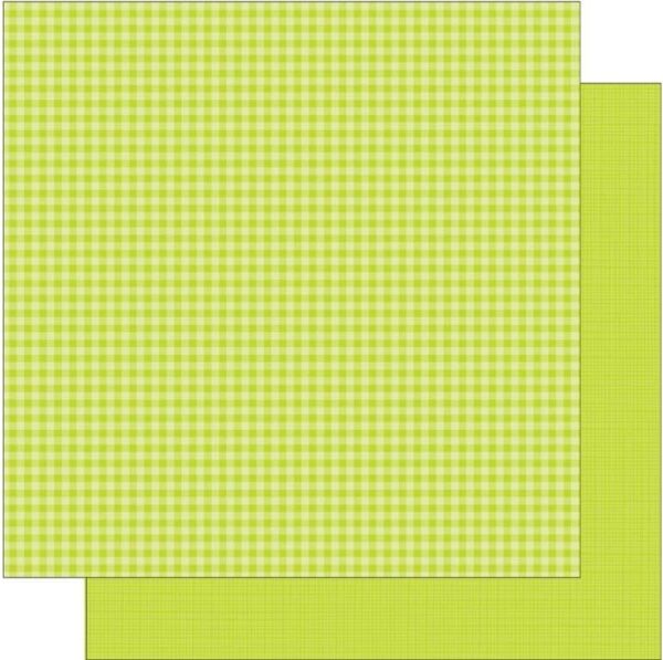 DOODLEBUG 12X12 CITRUS GINGHAM-LINEN