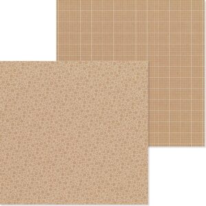DOODLEBUG 12X12 KRAFT FLORAL GRAPH