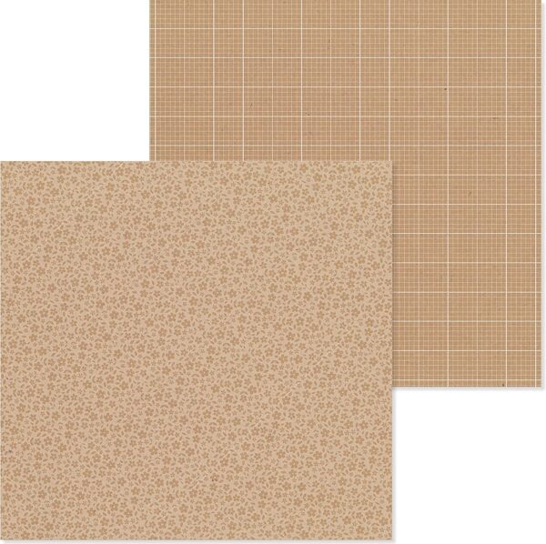 DOODLEBUG 12X12 KRAFT FLORAL GRAPH