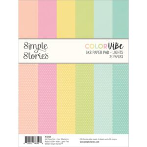 Simple Stories Color Vibe Lights 6X8 Paper Pad
