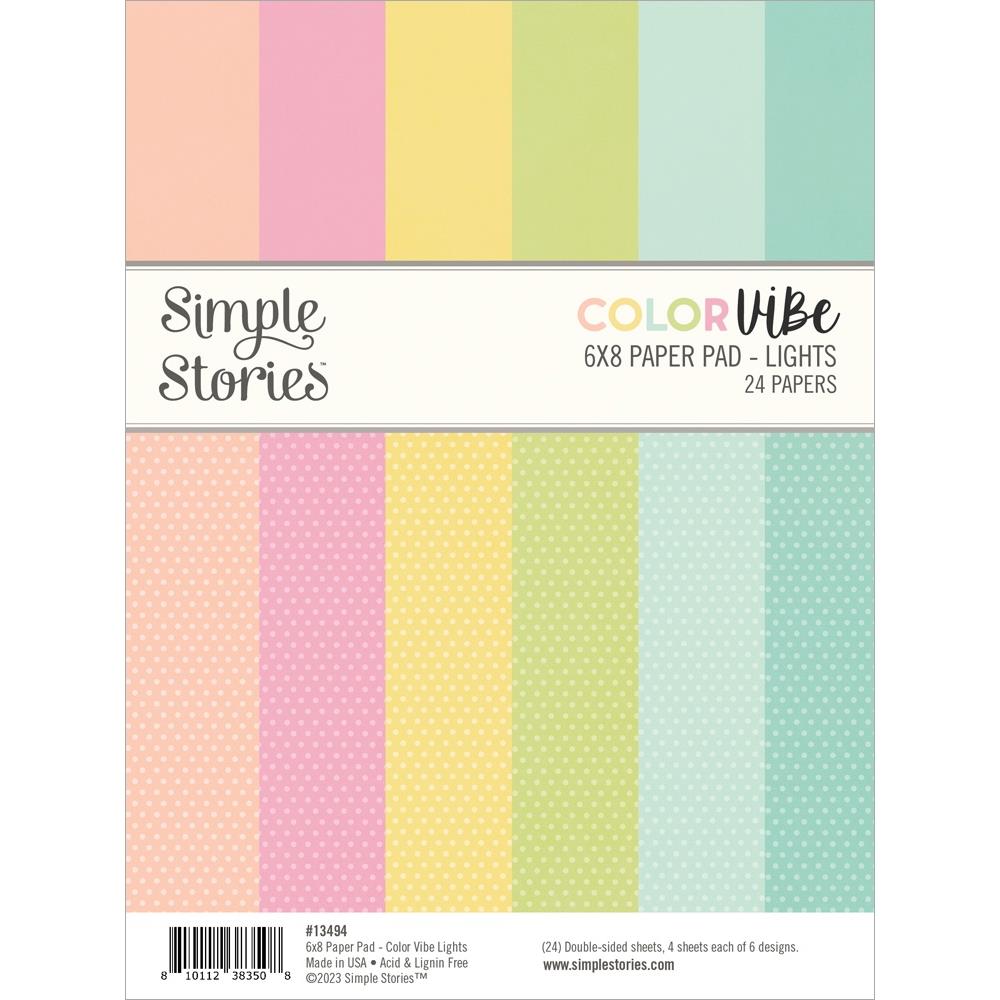 Simple Stories Color Vibe Lights 6X8 Paper Pad