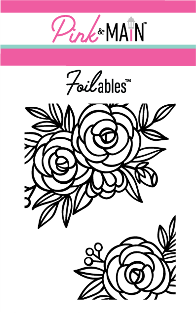 PINK & MAIN FOILABLES FLORAL CORNERS