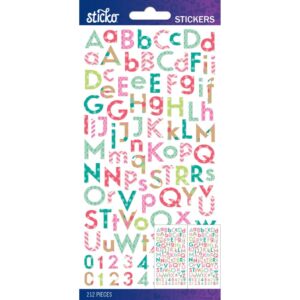 EK STICKER ALPHA BRIGHT MULTI PATTERN CCOMBO SMALL