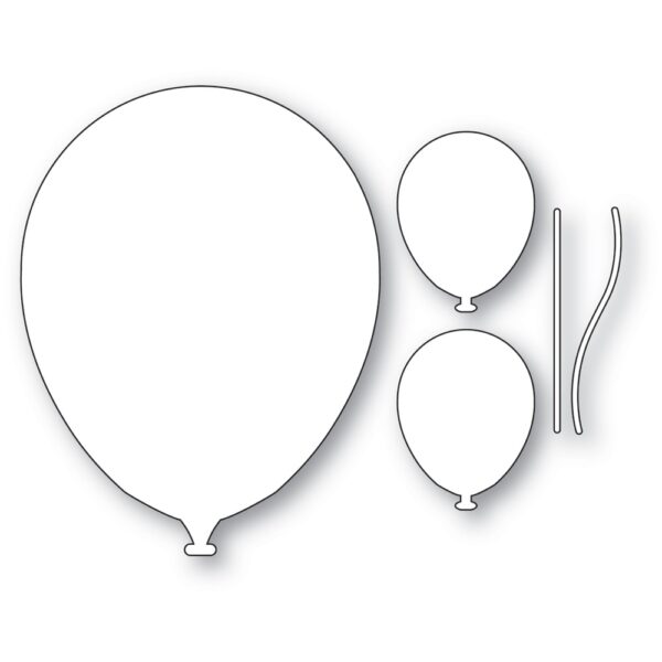 Poppy Stamps Die Brilliant Birthday Balloons