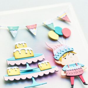 Poppy Stamps Die Scalloped Dessert Stands