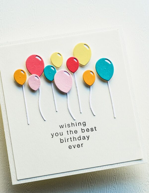 Poppy Stamps Die Balloon Bunch