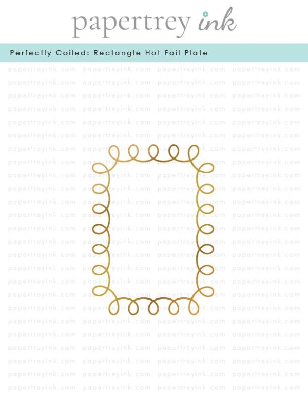 Papertrey Hot Foil Perfectly Coiled: Rectangle Hot Foil Plate Papertrey Hot Foil Perfectly Coiled: Rectangle Hot Foil Plate