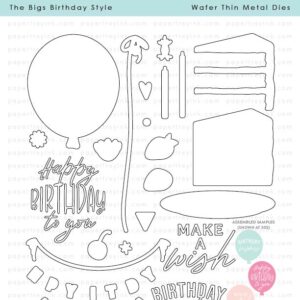 Papertrey Die the Bigs Birthday Style