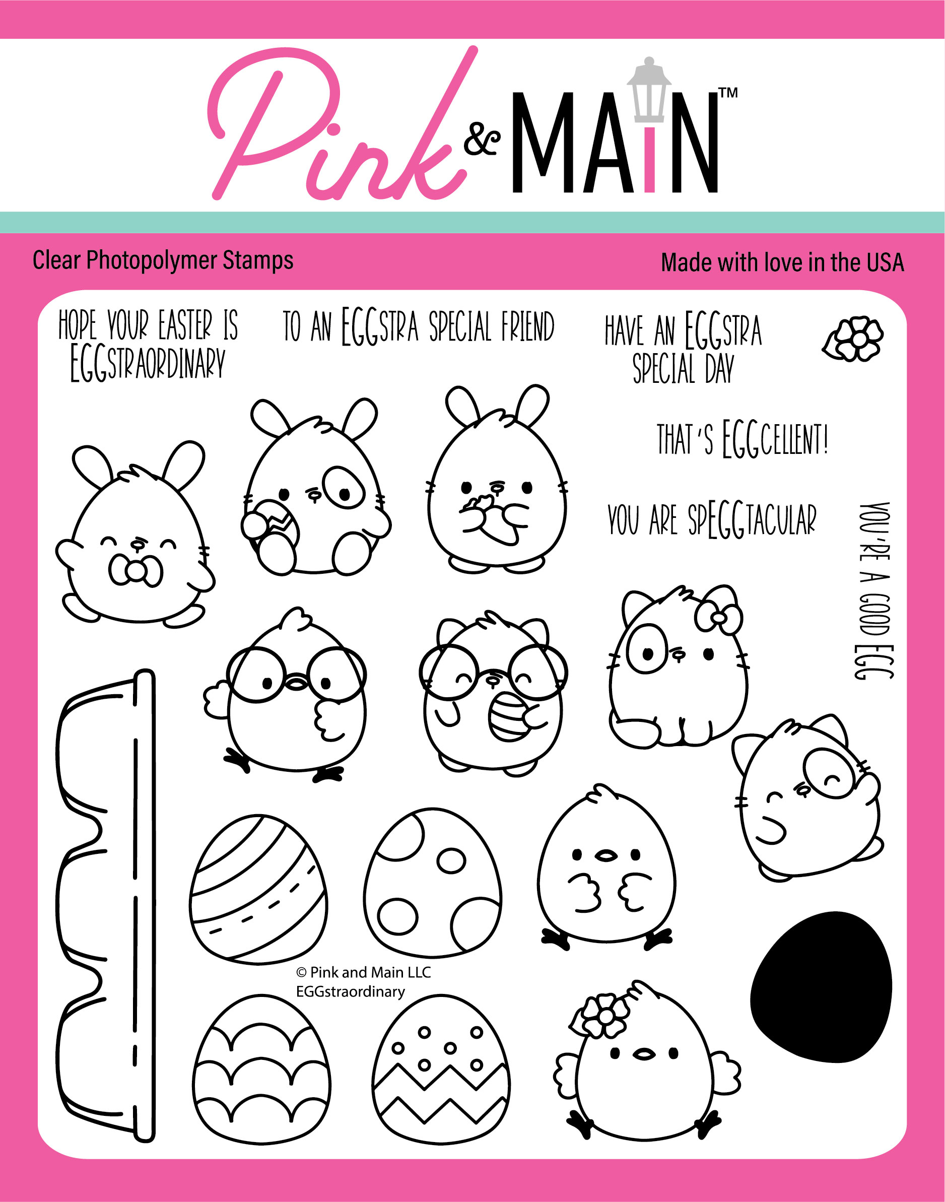 Pink & Main Stamp Eggstraordinary