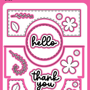 Pink & Main Die Circle Flip Card