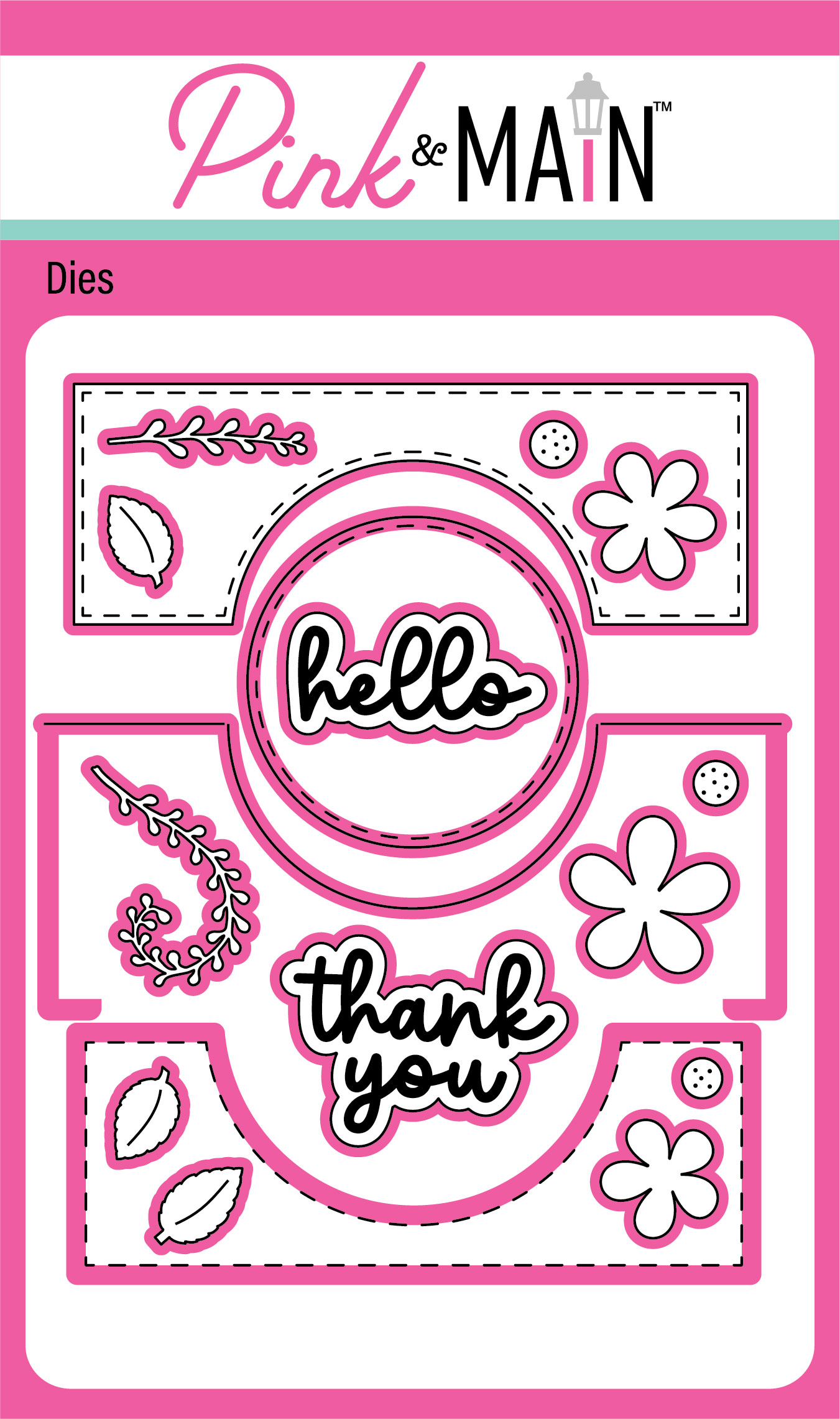 Pink & Main Die Circle Flip Card