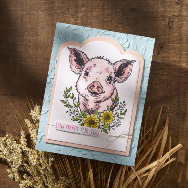 Spellbinders Daisy Betterpress Plate & Die Set From the Justine's Farm Collection By Justine Dvorak
