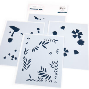 Pinkfresh Stencil Happy Hummingbirds