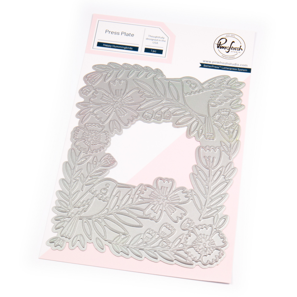 Pinkfresh Plate Happy Hummingbirds