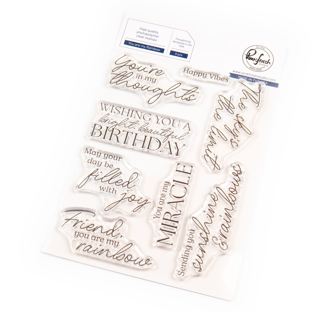 Pinkfresh Stamp You Are My Rainbow