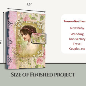 Craftreat Double Folio Diy Scrapbook Blanks - 2 Sets - 1 Black & 1 Kraft