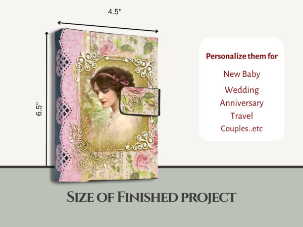 Craftreat Double Folio Diy Scrapbook Blanks - 2 Sets - 1 Black & 1 Kraft