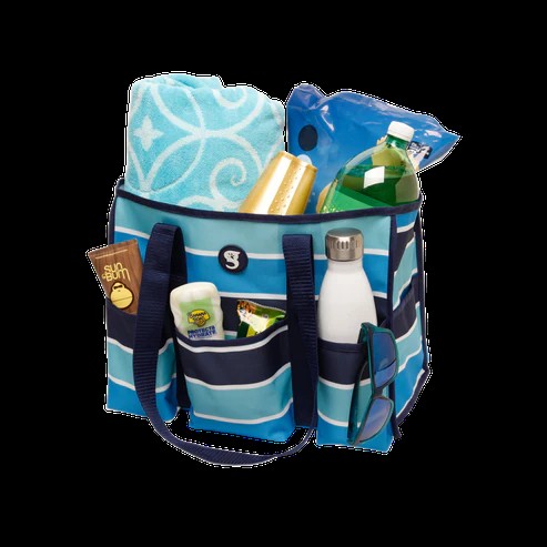 Gecko 8 Pocket Tote Blue Ombre