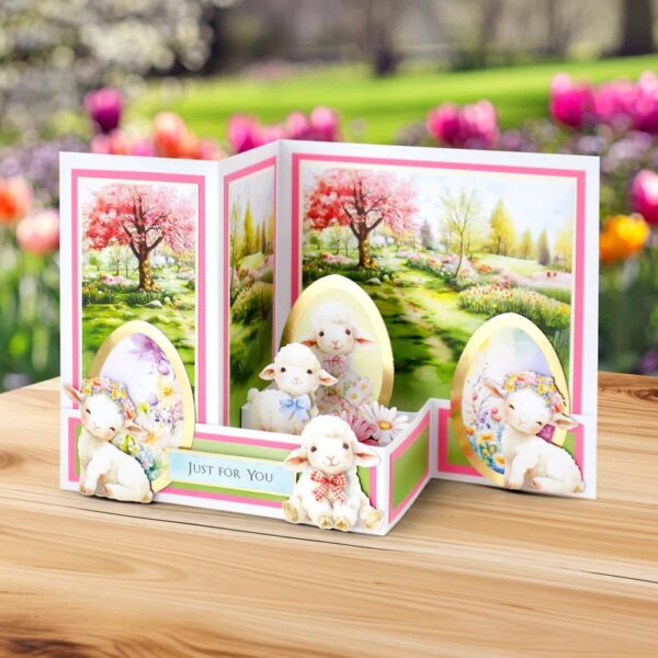 Katy Sue Easter Egg Foiled Paper Craft Toppers, 6 Sheets
