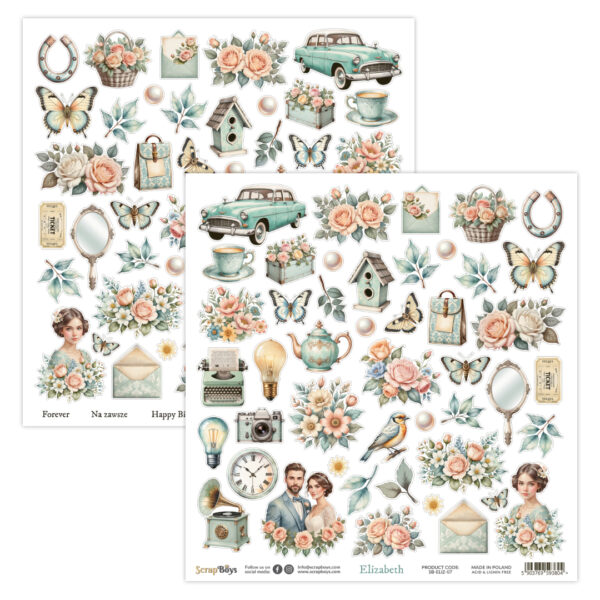 Scrap Boys Elizabeth 12X12 07 Element Sheet Scrap Boys Elizabeth 12X12 07 Element Sheet