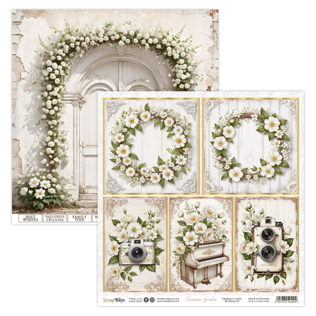 Scrap Boys Romantic Garden 12X12 03
