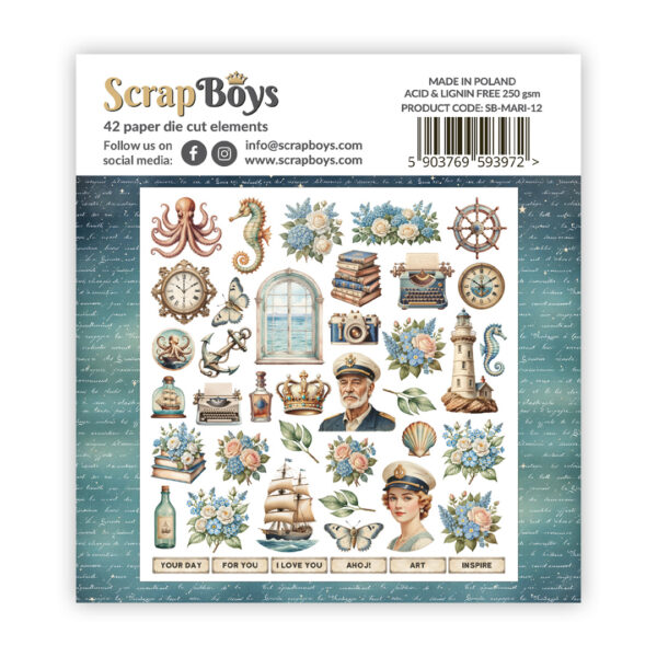 Scrap Boys Old Mariner Die Cut Elements