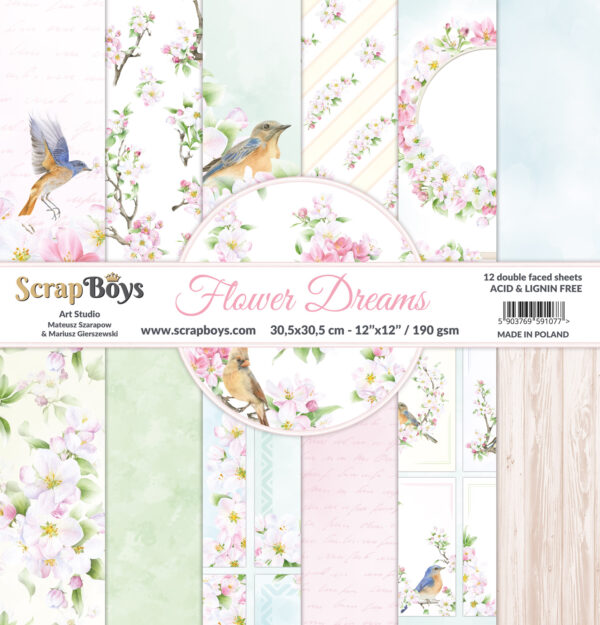 Scrap Boys Flower Dreams 12X12 Collection Pack