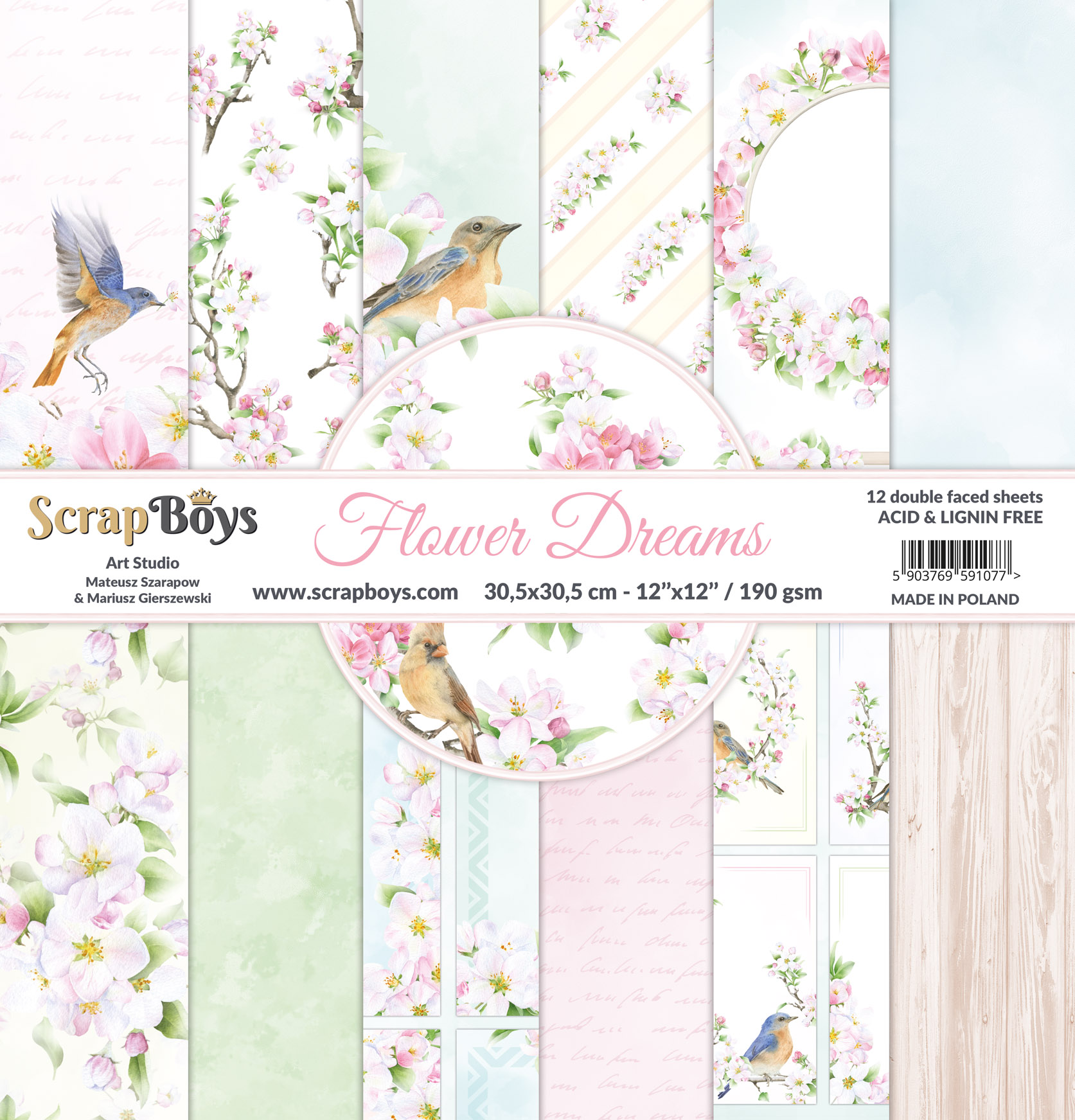 Scrap Boys Flower Dreams 12X12 Collection Pack