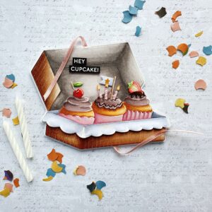 Waffle Flower Die Boxed Cupcakes