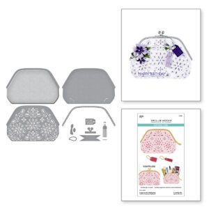 Spellbinders Gorgeous You Makeup Bag Etched Dies From the Gorgeous You Collection