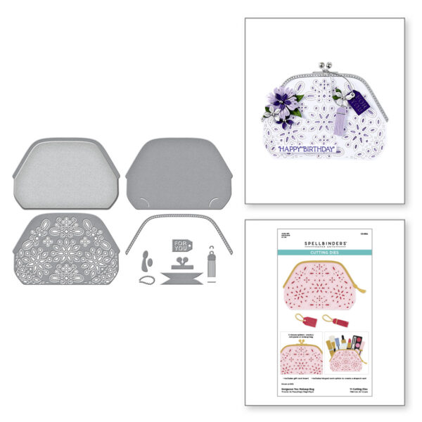 Spellbinders Gorgeous You Makeup Bag Etched Dies From the Gorgeous You Collection