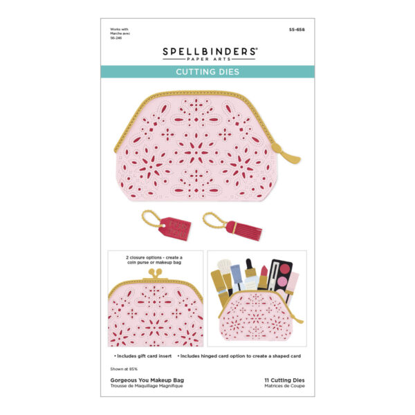 Spellbinders Gorgeous You Makeup Bag Etched Dies From the Gorgeous You Collection Spellbinders Gorgeous You Makeup Bag Etched Dies From the Gorgeous You Collection