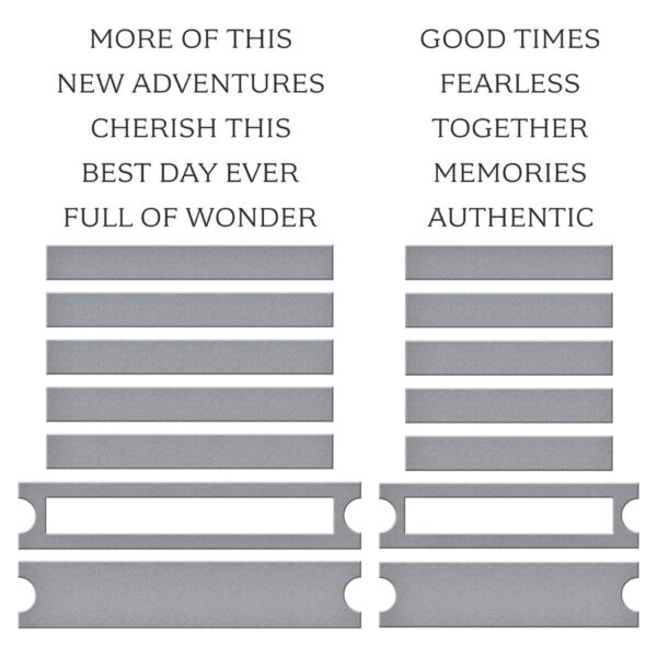 Spellbinders Betterpress Plate Cherish This