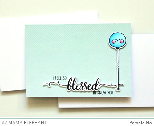 MAMA ELEPHANT STAMP BLESSED