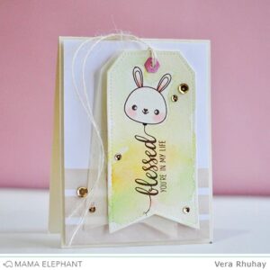 MAMA ELEPHANT STAMP BLESSED