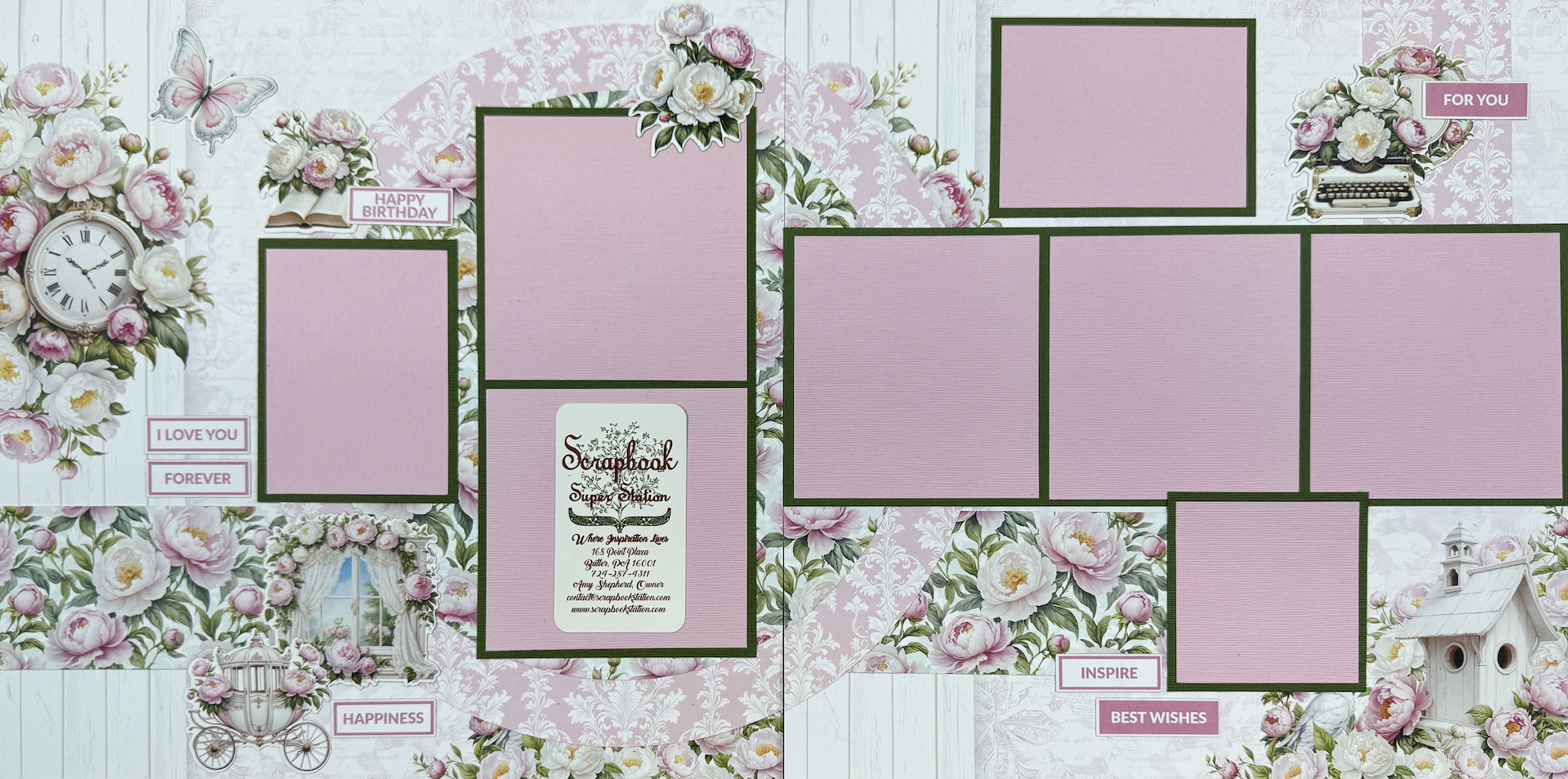 Scrap Boys Sweet Peonies