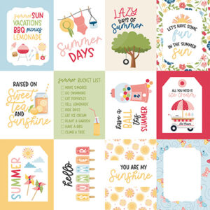 Echo Park Have A Great Summer 12X12 3X4 Journaling Cards