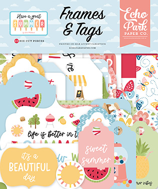 Echo Park Have A Great Summer Frames & Tags Echo Park Have A Great Summer Frames & Tags