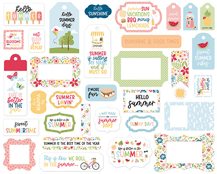 Echo Park Have A Great Summer Frames & Tags