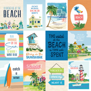 Carta Bella Beach Town 12X12 3X4 Journaling Cards
