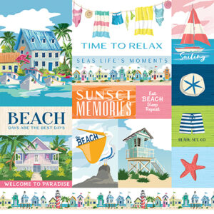 Carta Bella Beach Town 12X12 Multi Journaling Cards