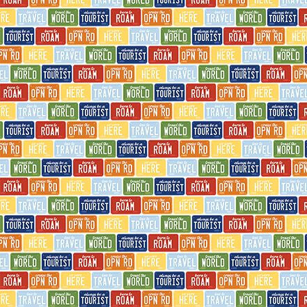 Echo Park Born To Travel 12X12 Tourist License Plates