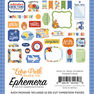 Echo Park Born To Travel Ephemera